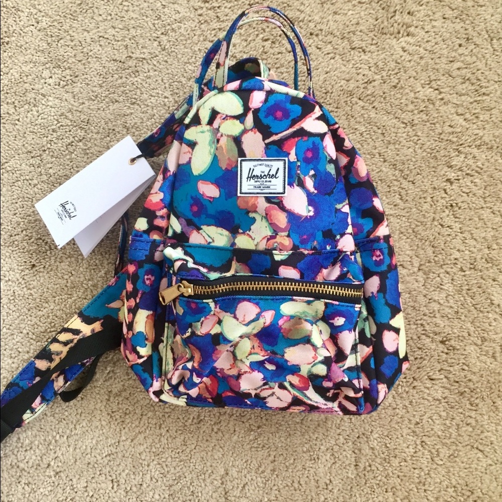Herschel nova mini backpack (flower print)